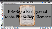 Print a Digital Background Using Adobe Photoshop Elements